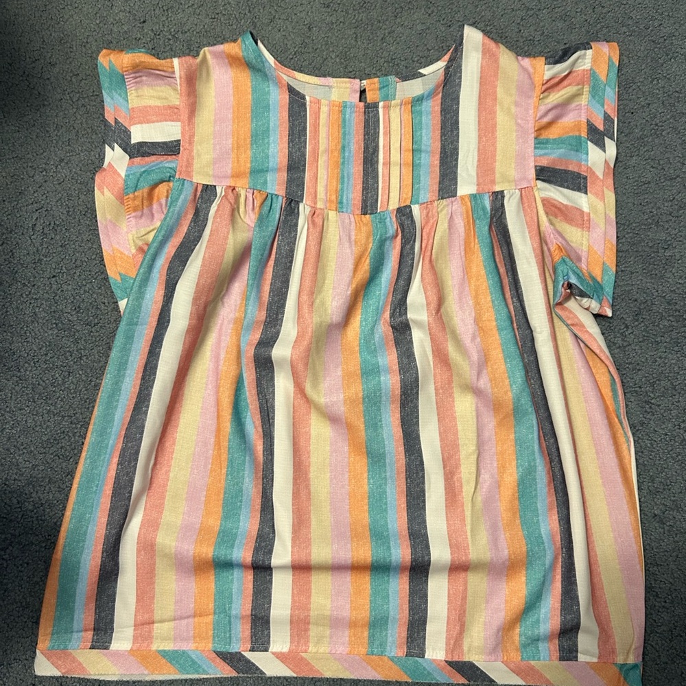 Colorful Striped Blouse
